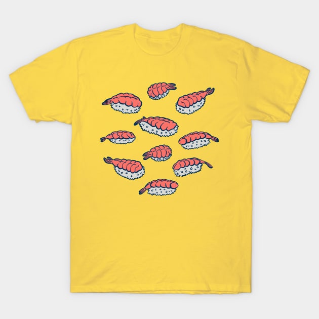 Shrimp Nigiri T-Shirt by Carabara Designs